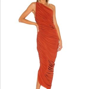 Norma Kamali Diana Gown in Cinnamon